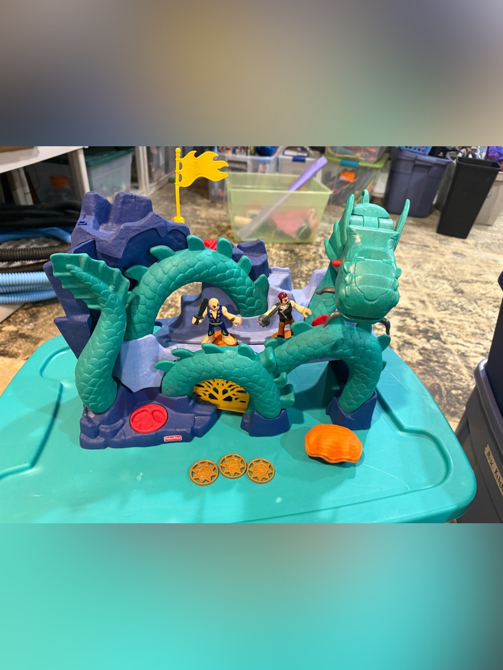 Imaginext sea dragon island playset